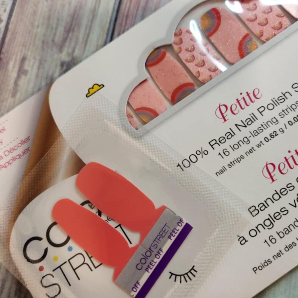 Color Street Petite Sized Rainbow Press On Nail Design